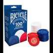 United States Playing Card - Bicycle - 2G 100 Count - Plastic Poker Chips