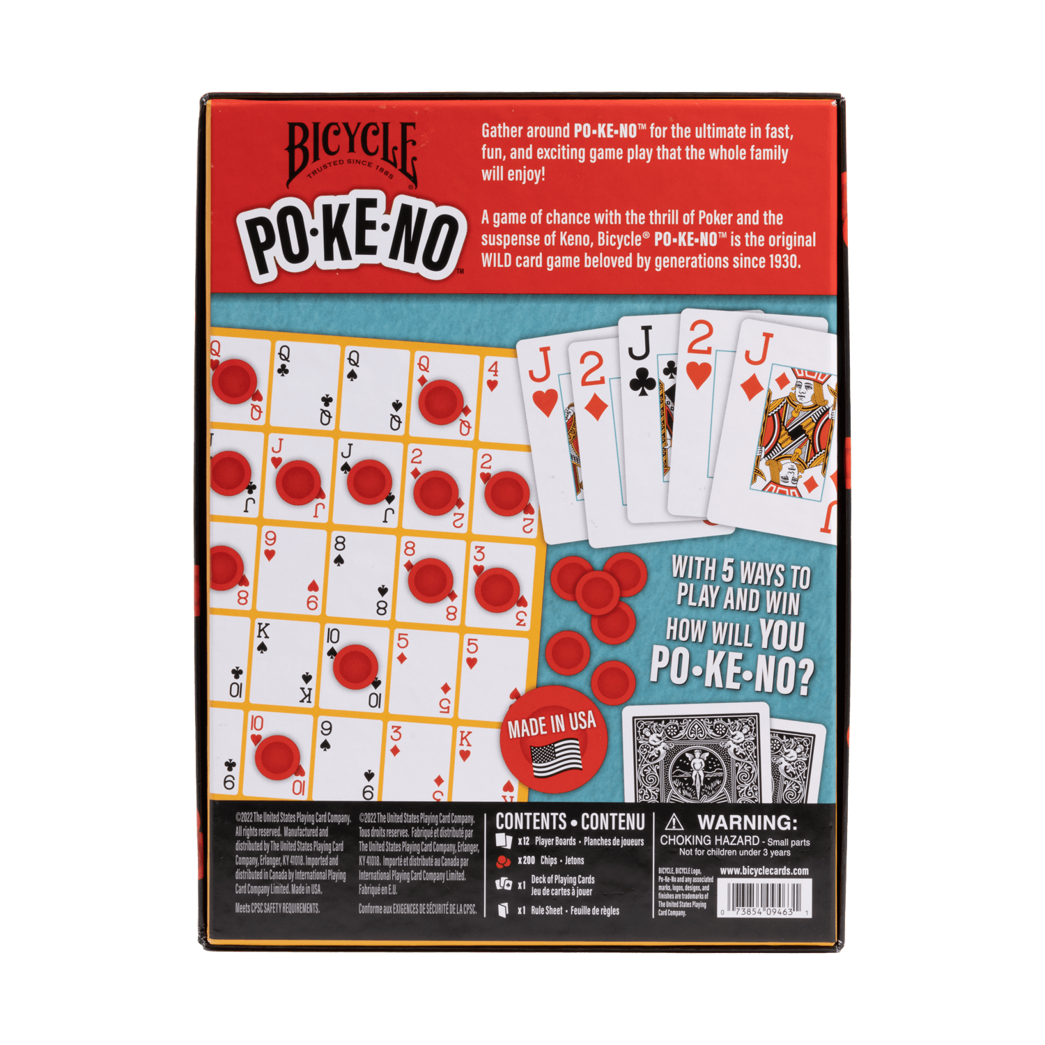 United States Playing Card - Bicycle - Po-Ke-No (The Original Wild Card Game)