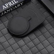 Car Sun Visor Glasses Holder Clip – Leather Eyeglasses & Card Holder for Car Visor