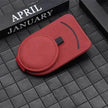 Car Sun Visor Glasses Holder Clip – Leather Eyeglasses & Card Holder for Car Visor