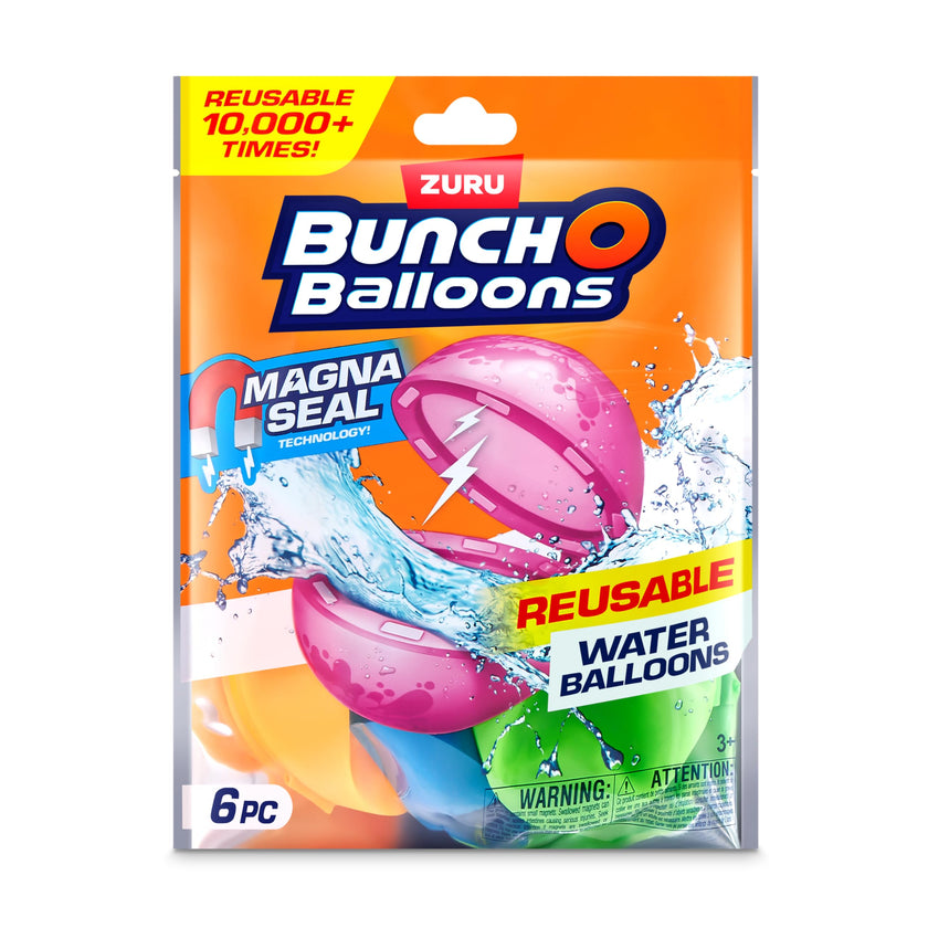 University Games - BUNCH O BALLOONS - REUSABLE WATER BALLOONS 6PK