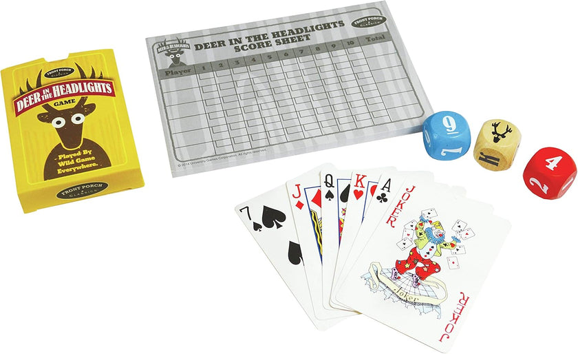 University Games - Deer In The Headlights - Card And Dice Game