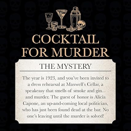 University Games - MURDER MYSTERY - Cocktail for Murder