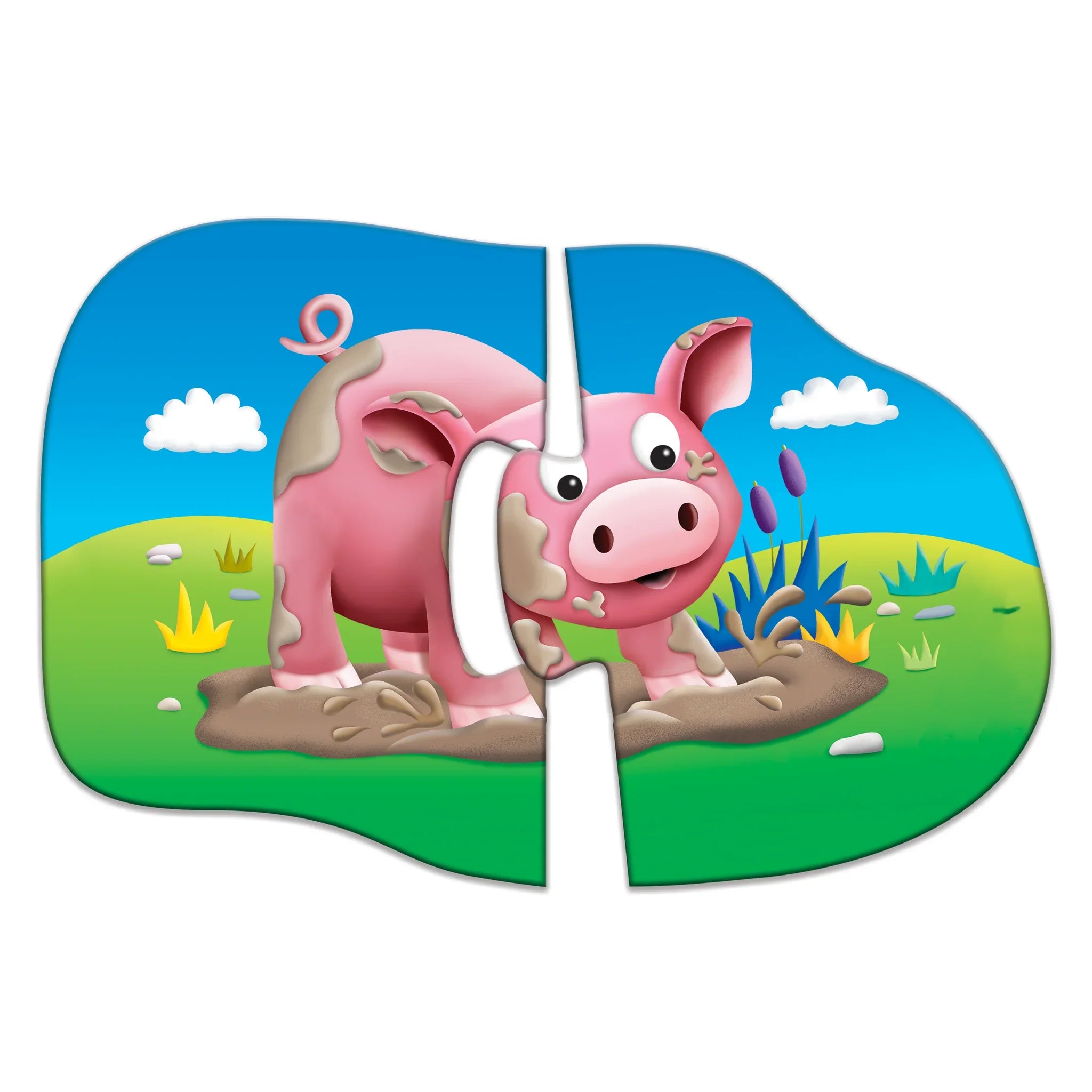 University Games - My First Puzzle Sets - 4-in-A-Box Puzzles - Farm