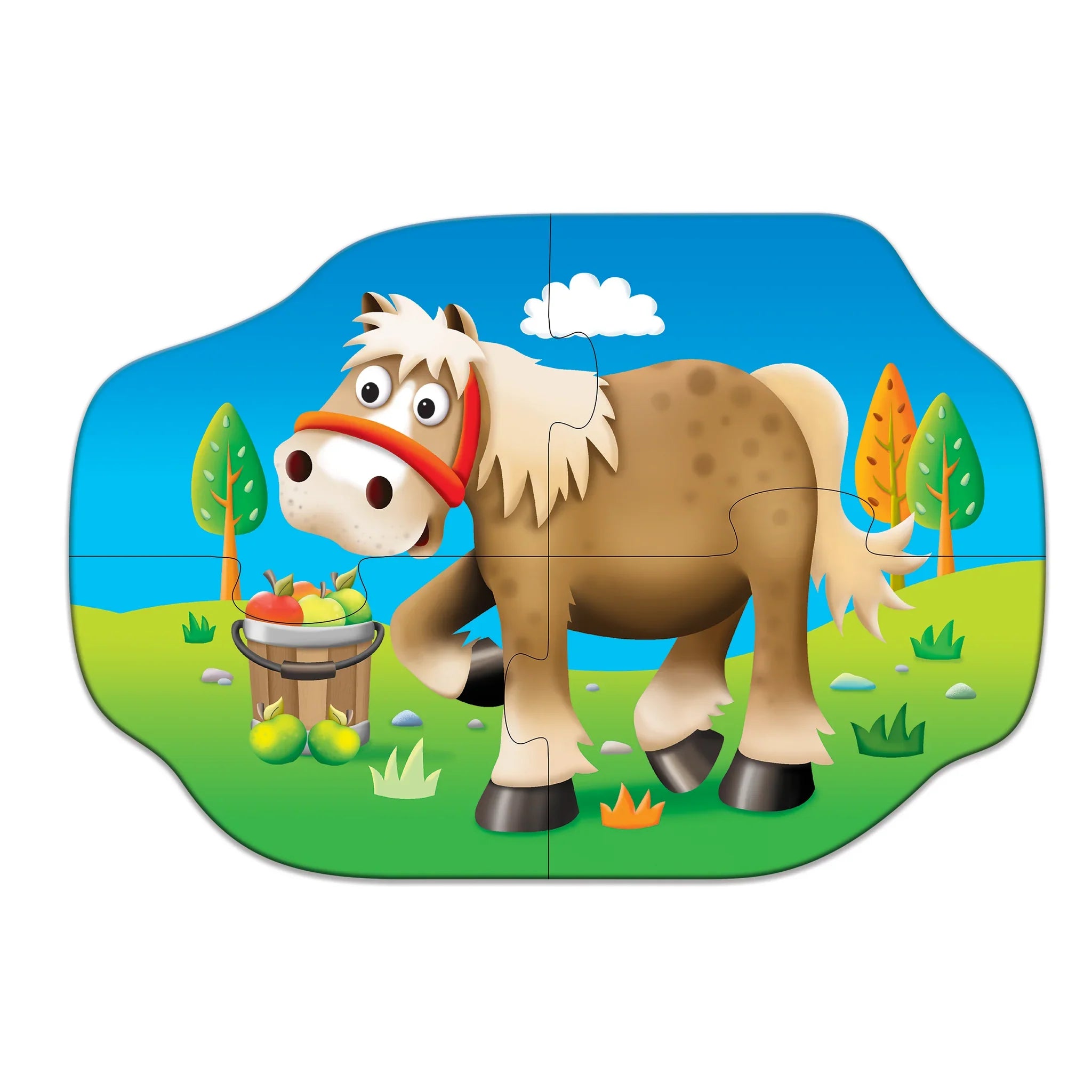 University Games - My First Puzzle Sets - 4-in-A-Box Puzzles - Farm