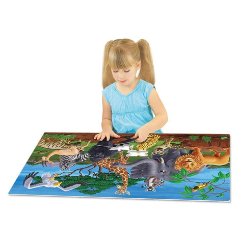 University Games - Puzzle Doubles - Glow In The Dark - Wildlife (Updated)