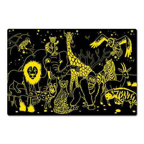 University Games - Puzzle Doubles - Glow In The Dark - Wildlife (Updated)