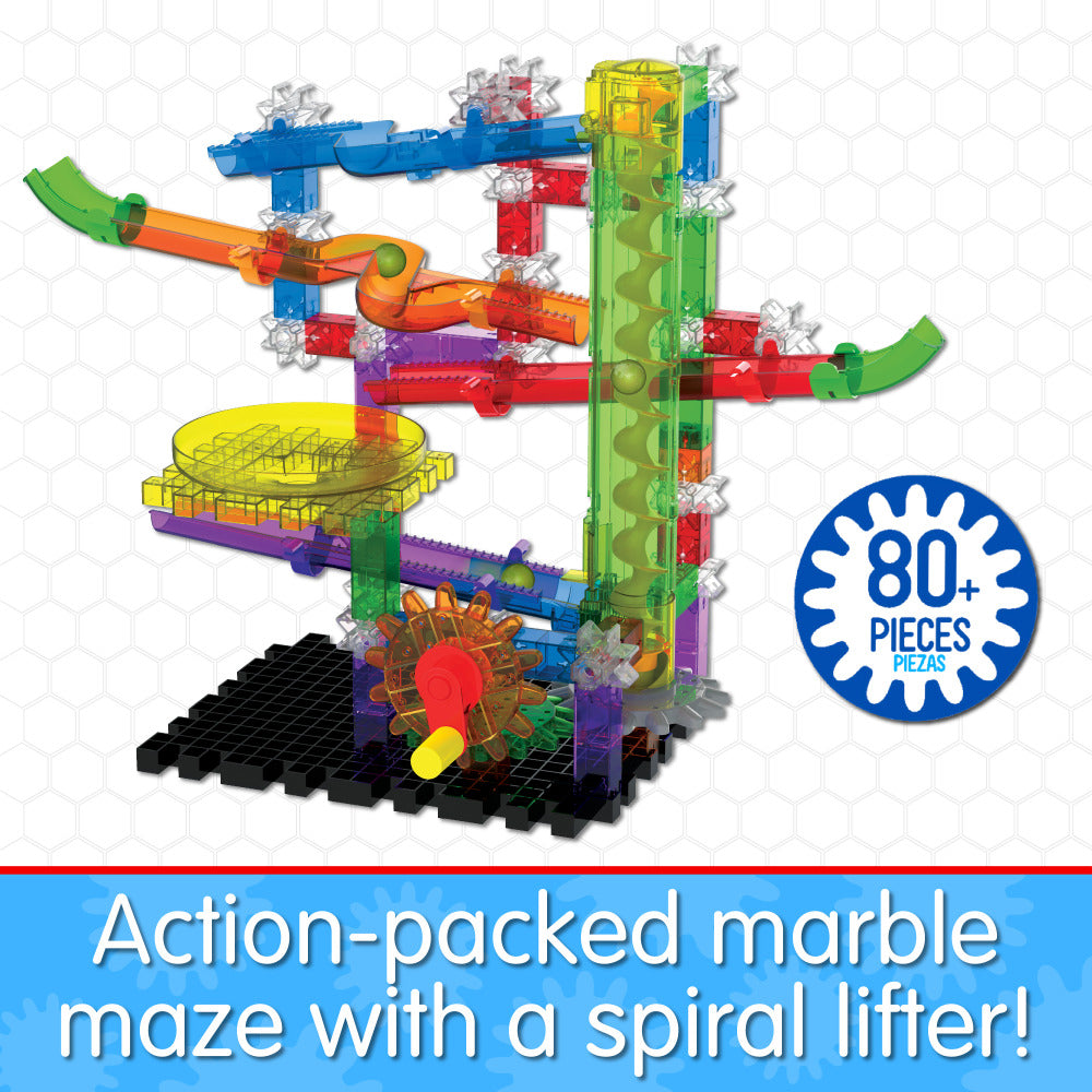 University Games - Techno Gears Marble Mania - Zoomerang - 80Pcs
