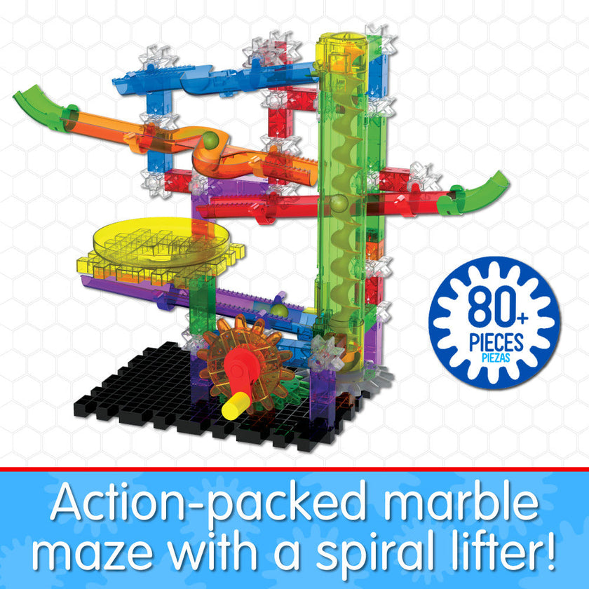 University Games - Techno Gears Marble Mania - Zoomerang - 80Pcs