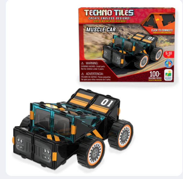 University Games - Techno Tiles - Muscle Car - 100Pcs