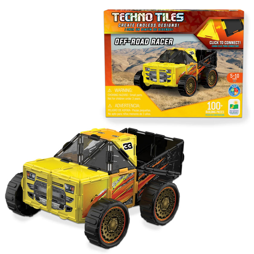 University Games - Techno Tiles - Off Road Racer - 100Pcs