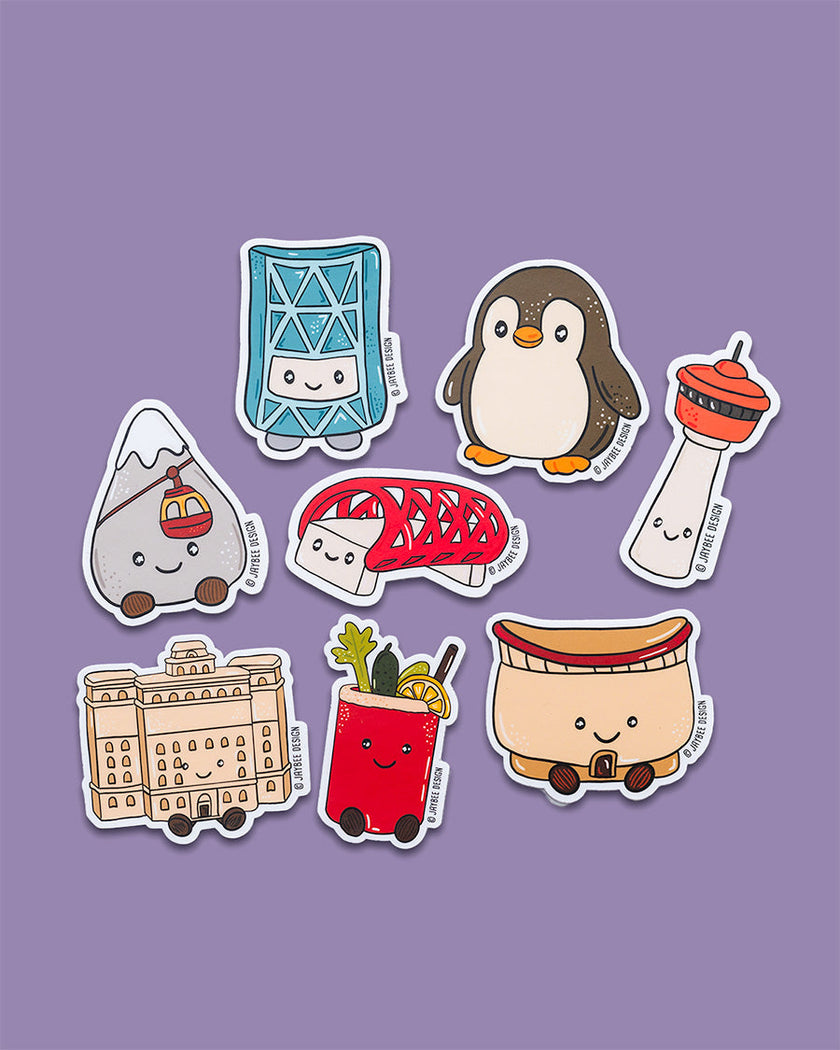 Calgary Vinyl Sticker Pack