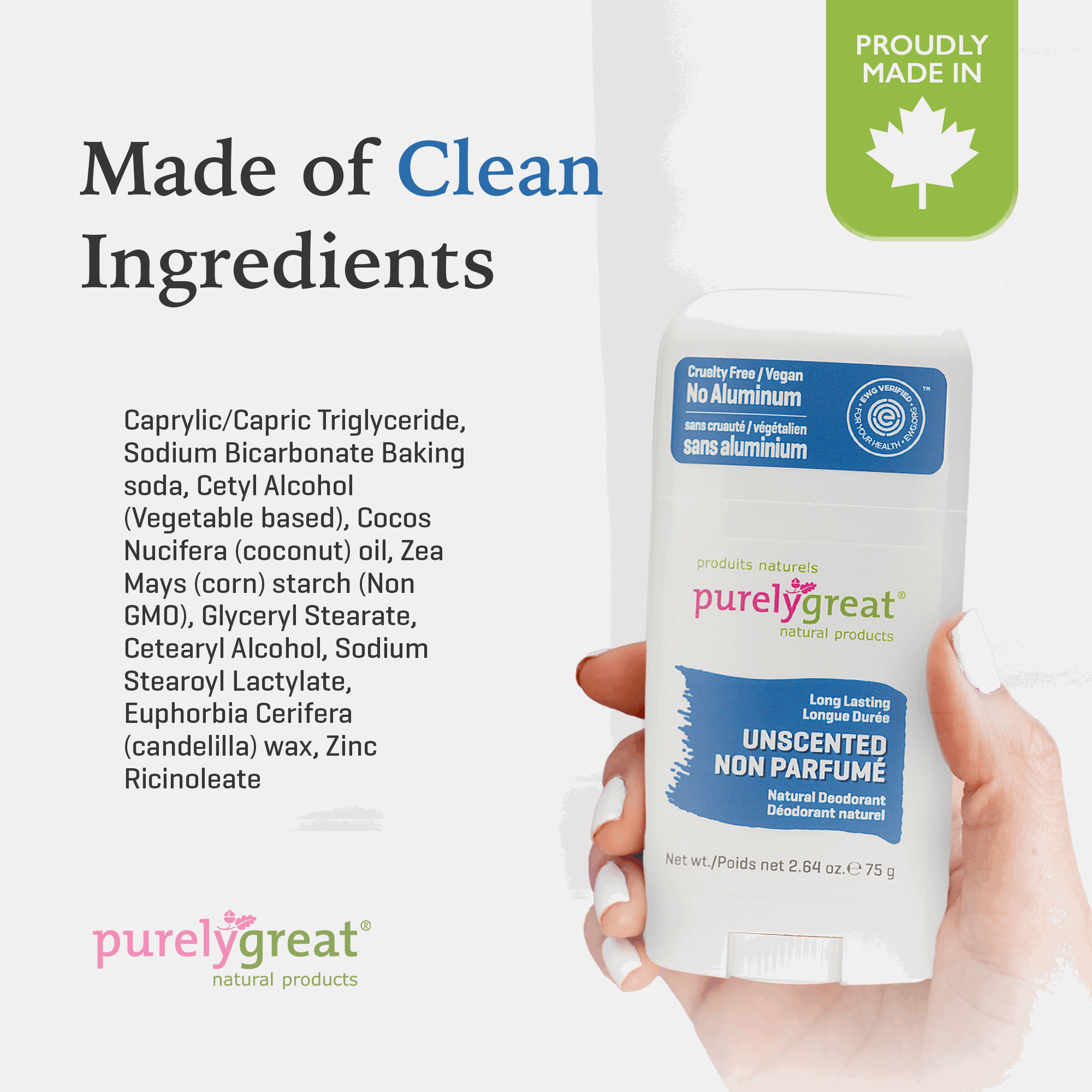 Unscented Stick Deodorant