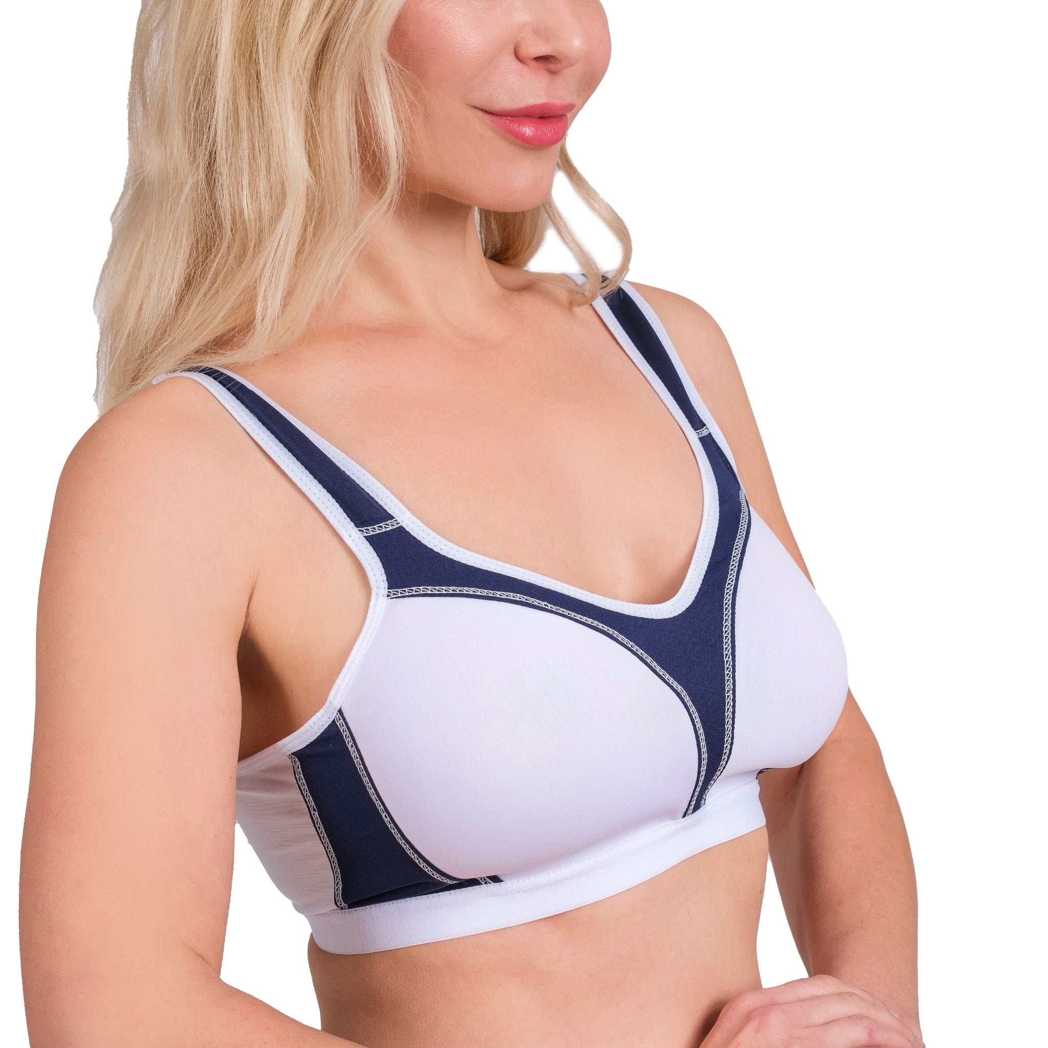 High-Impact Sports Bra with Breathable Mesh