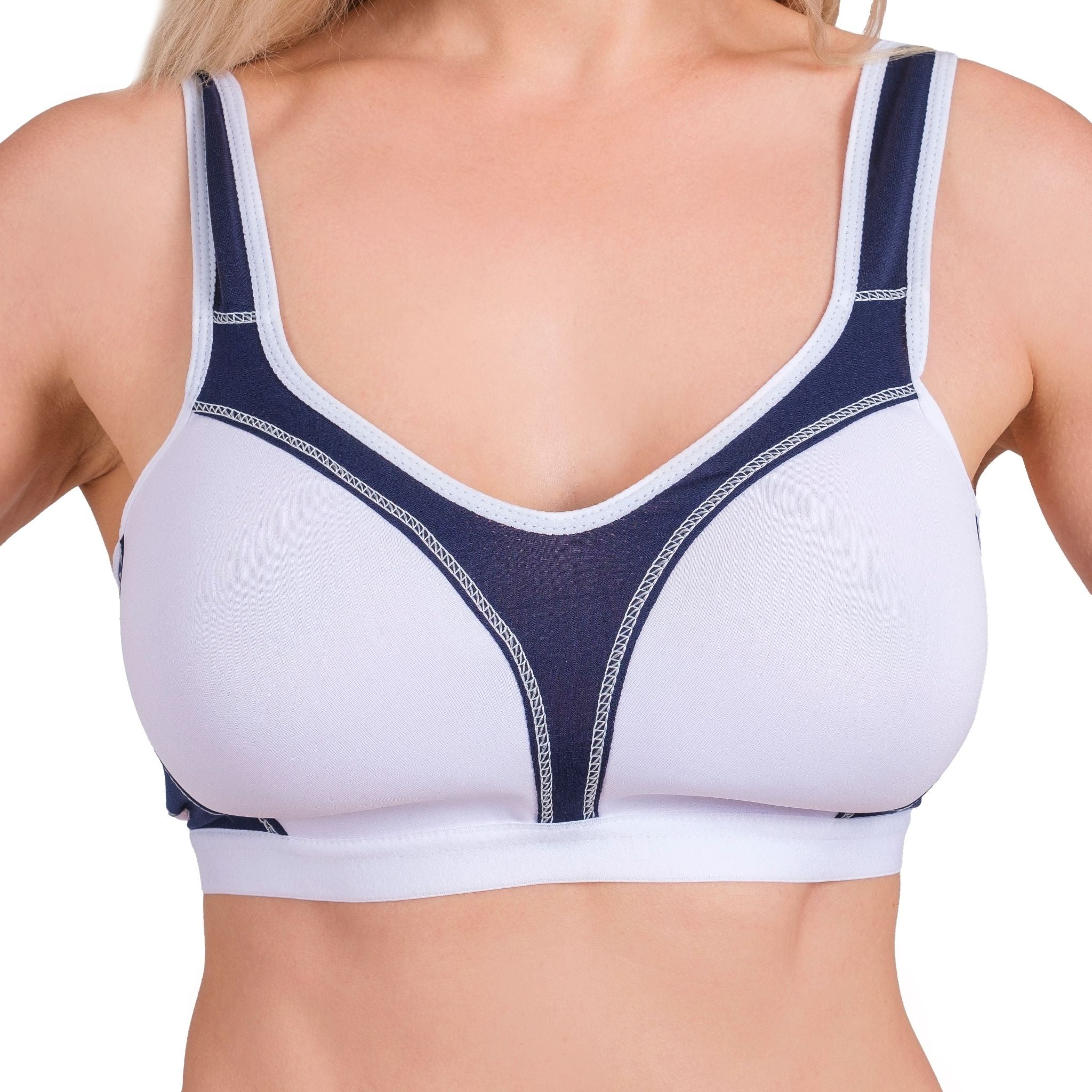 High-Impact Sports Bra with Breathable Mesh