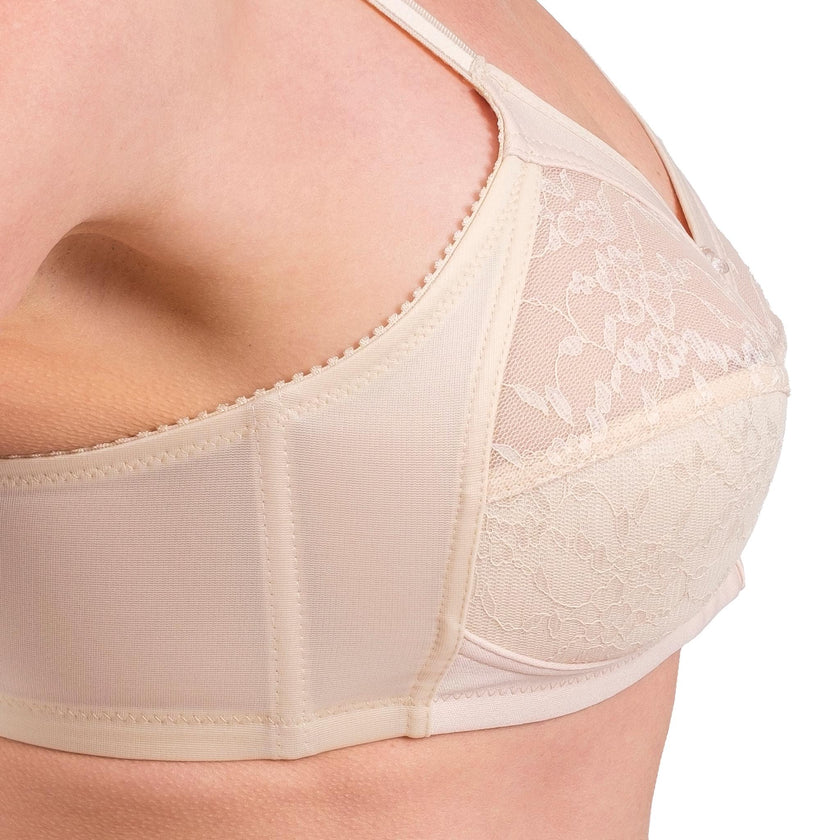 Full-Coverage Wireless Lace Bra
