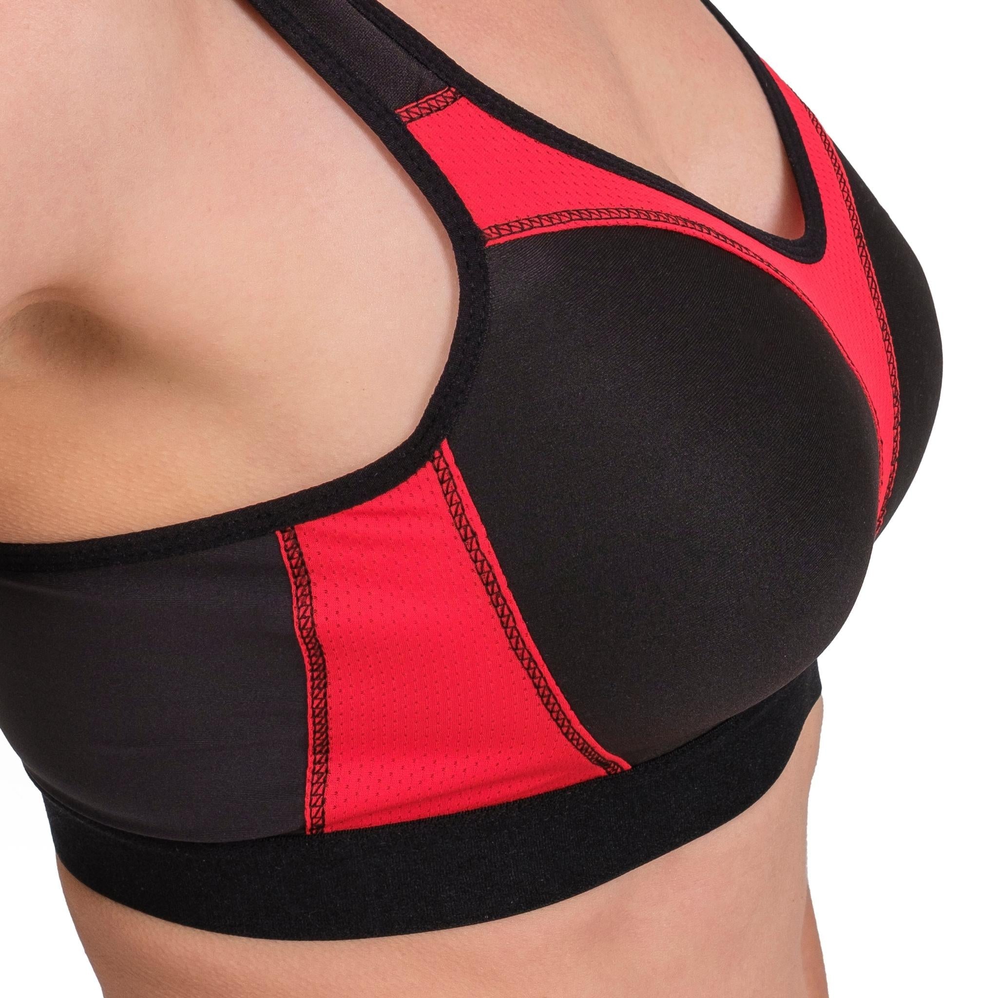 High-Impact Sports Bra with Breathable Mesh