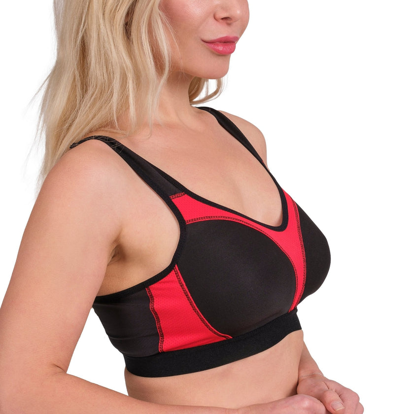 High-Impact Sports Bra with Breathable Mesh