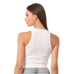 Women’s Ribbed High-Neck Crop Tank Top