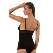 Women’s Lace Trim Cotton Modal Camisole with V-Neck and Wide Straps