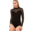 Women’s Long Sleeve Mesh Bodysuit