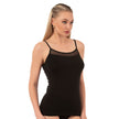 Women’s Cotton Modal Camisole with Mesh Detail and Thin Straps