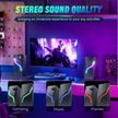 LDAS Computer Speakers for Desktop Monitor, USB/USB-C Powered PC Speakers