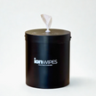 Gym Wipes with Wall Mounted Stainless Steel Dispenser Black – 3200 Wipes (4 x 800) Equipment Cleaning Starter Pack