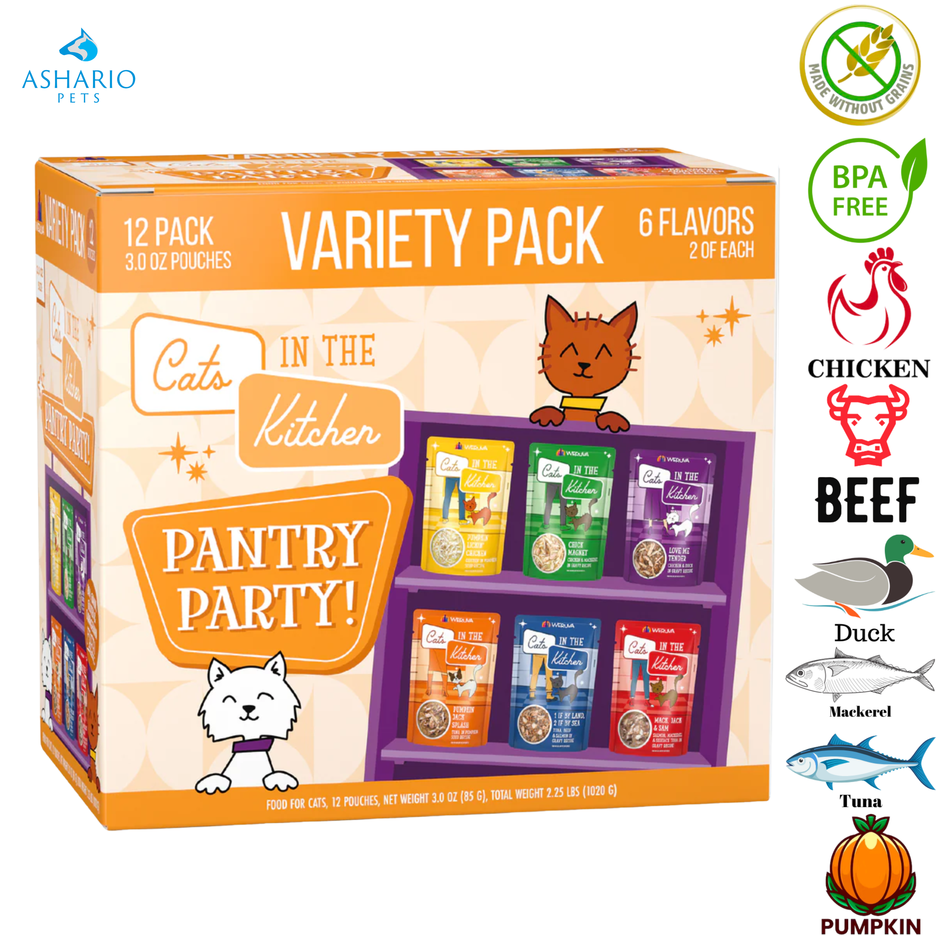 Weruva - Cats In The Kitchen Pantry Party Variety Pack Wet Cat Food Pouch