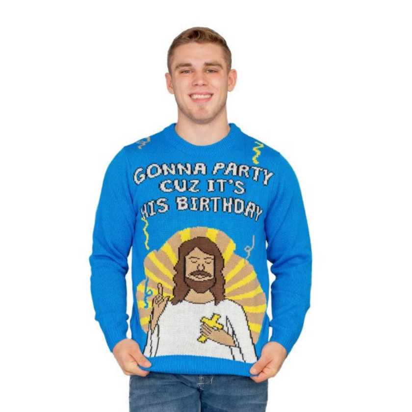 Pull de fête pour l'anniversaire de Jésus