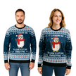Couple - Pull mignon en forme de pingouin avec pompon
