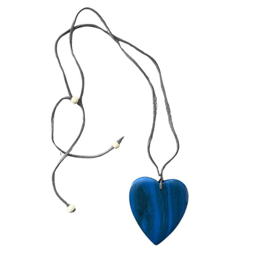 Simple Wooden Heart Necklace