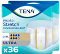 TENA Stretch Ultra Briefs | Large/XL | 2 Bags of 36 | 67803