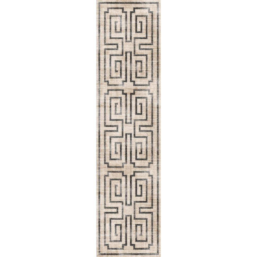 Noa Natural Black Rug