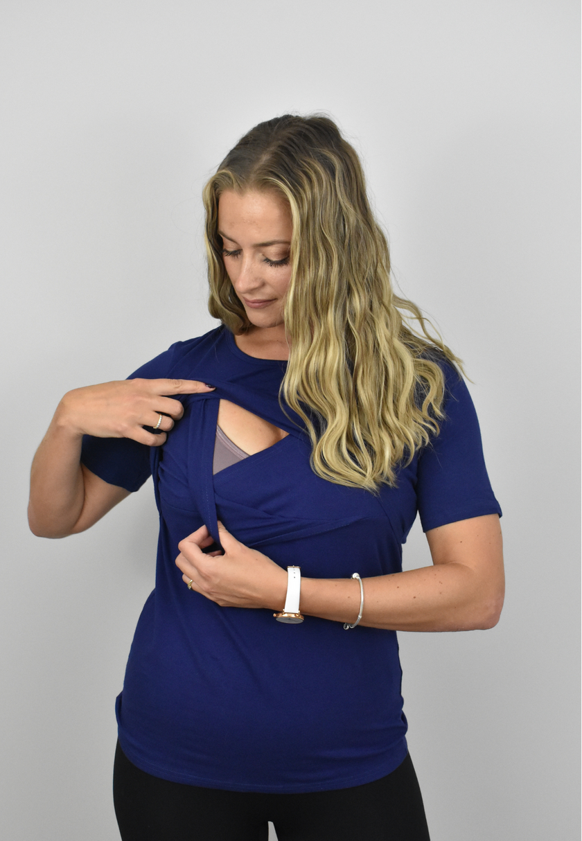 Jenny Short Sleeve Nursing Tee Shirt