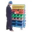Mobile Bin Racks - Double Sided, 0 Bins, 36