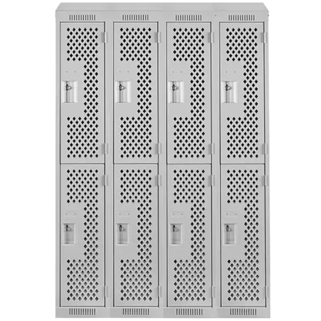 Clean Line™ Lockers, 2 -tier, Bank of 4, 48