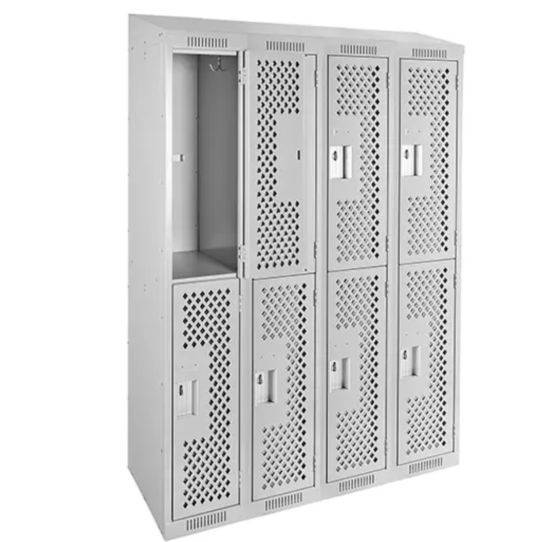 Clean Line™ Lockers, 2 -tier, Bank of 4, 48
