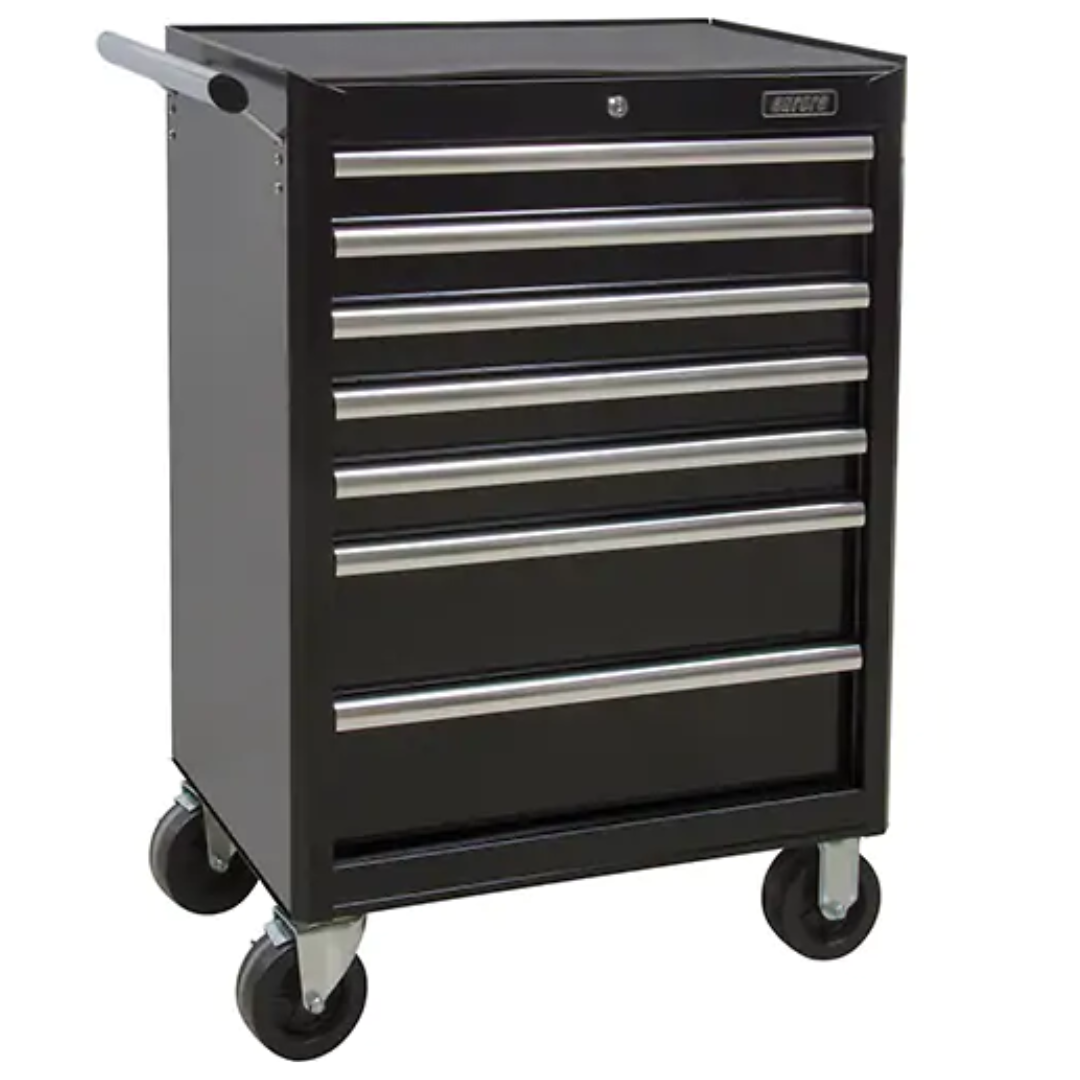 Heavy-Duty Tool Cart, 7 Drawers, 28