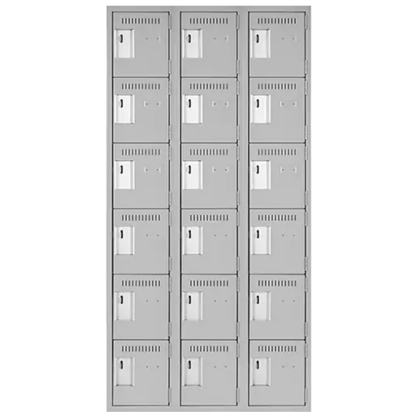 Clean Line™ Lockerettes, 6 -tier, Bank of 3, 36