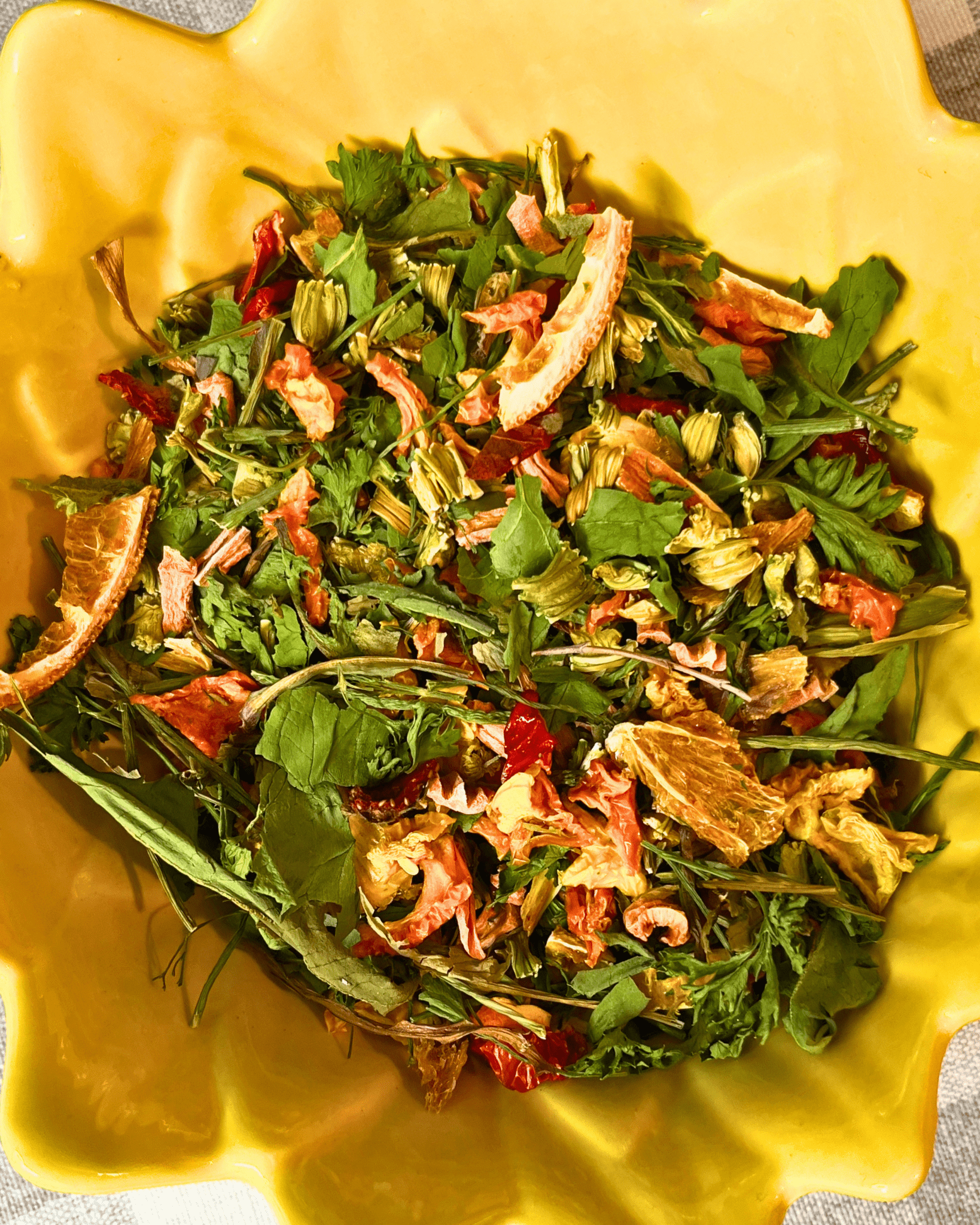 Mélange de fourrage enrichi en vitamine C