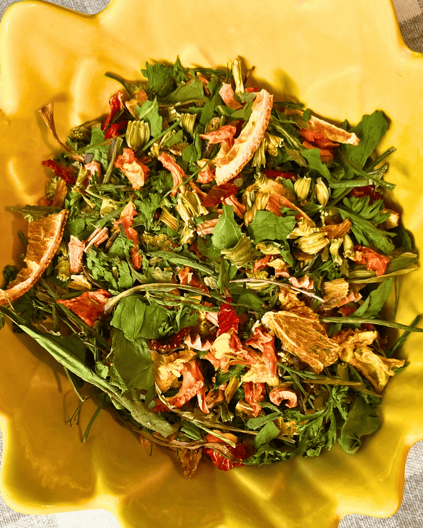 Mélange de fourrage enrichi en vitamine C