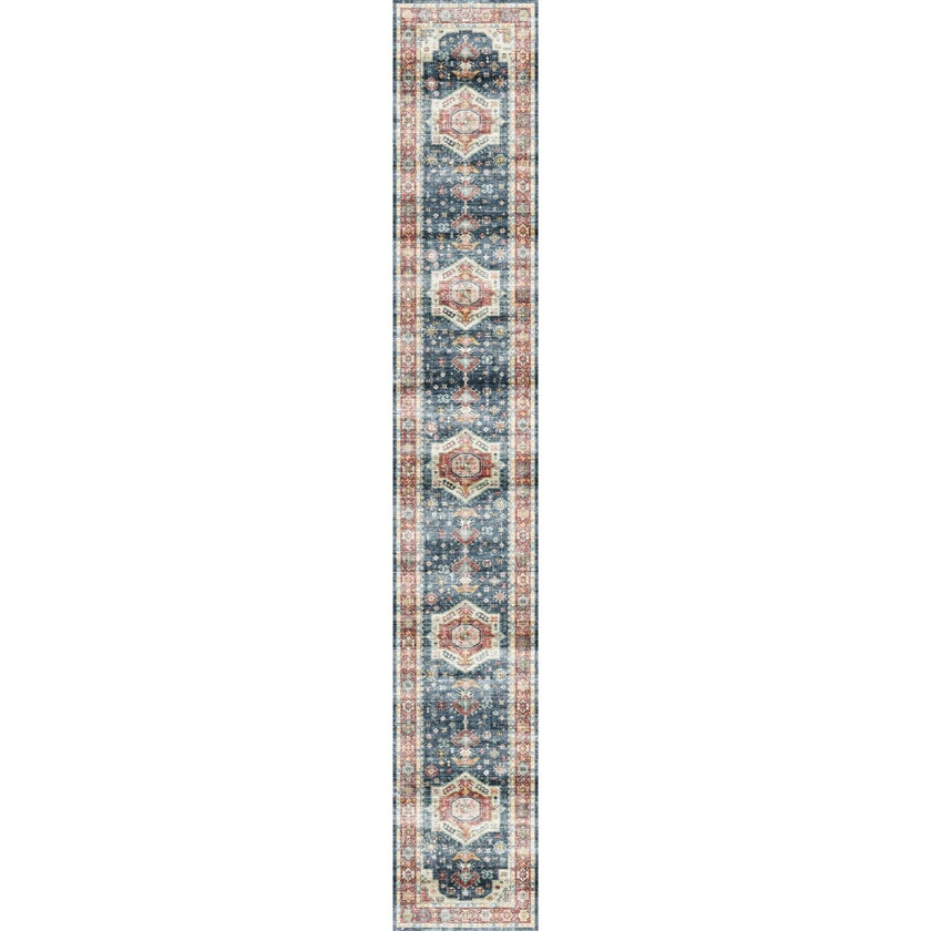 Dilara Multi Color Red Blue Rug