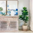Fafa Artificial Fiddle Leaf Potted Plant (Multiple Sizes)