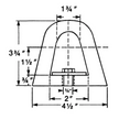 Extruded Rubber Dock Fenders, Rubber, 4-1/2
