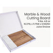 Customizable Marble and Acacia Wood Cutting Board