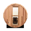 Blisspod | Prague | Canadian Red Cedar Outdoor Steam Barell Sauna | Full Glass Back | 70.87