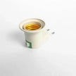 E27 Lamp Holder Adapter – EU Plug Socket Converter, White
