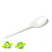 Ustensiles compostables recyclables – Cuillère à thé, cuillère à soupe, fourchette ou couteau (boîte de 1000)