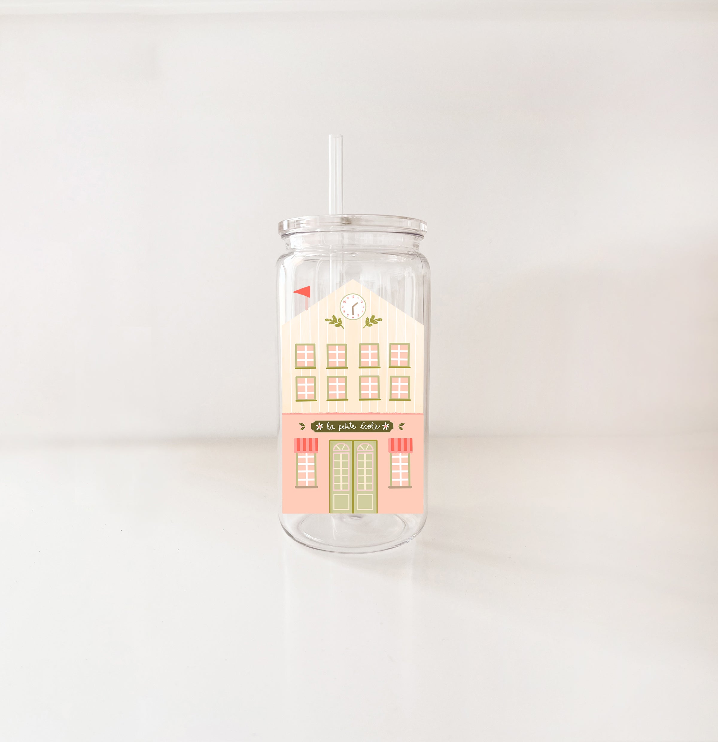Verre en plastique 16oz - enseignante & éducatrice
